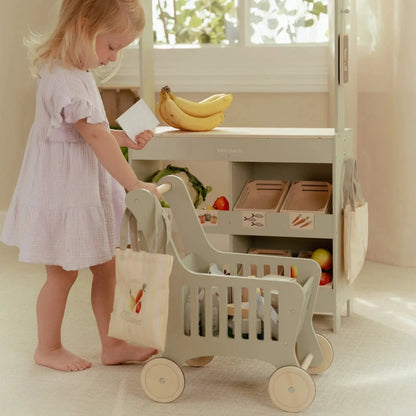 Little Dutch Wooden Shopping Cart